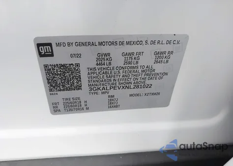2022 GMC Terrain Fwd Slt from USA, damaged, VIN 3GKALPEVXNL281022